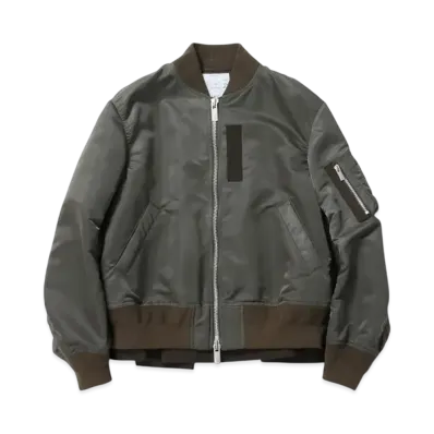 sacai Nylon Twill Blouson "Taupe"