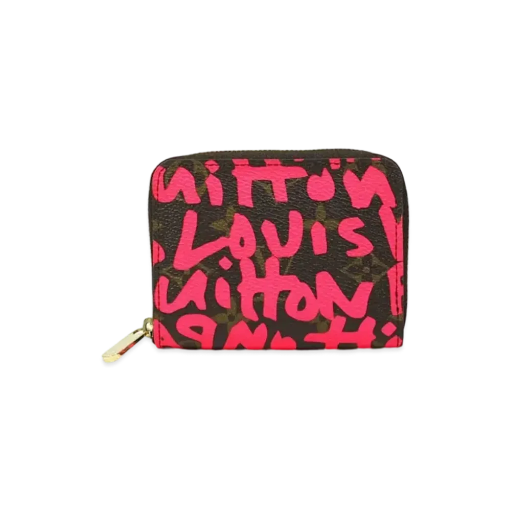 Louis Vuitton Zippy Coin Purse Monogram Graffiti Stephen Sprouse Collection "Fuchsia"