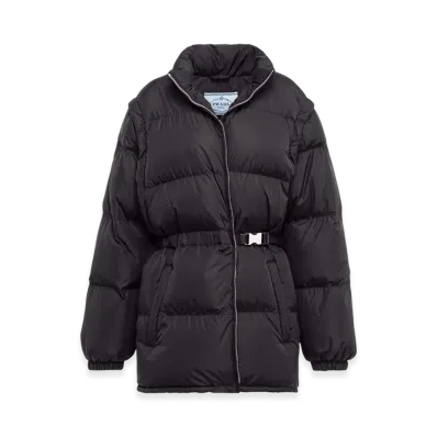 PRADA Women's Light Re-Nylon Down Jacket "Black"