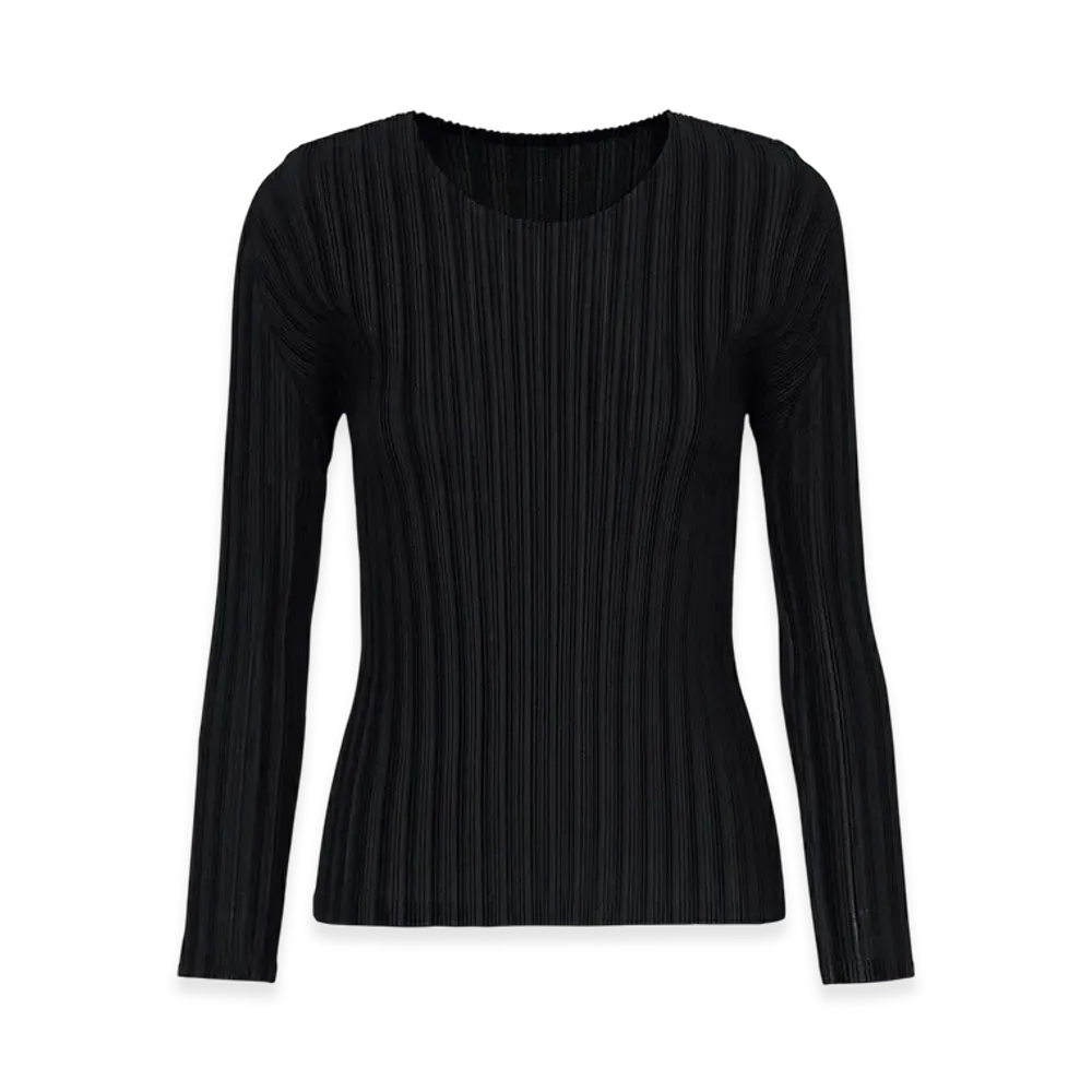 PLEATS PLEASE ISSEY MIYAKE Rib Pleats Basics "Black"