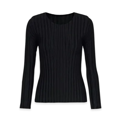 PLEATS PLEASE ISSEY MIYAKE Rib Pleats Basics "Black"