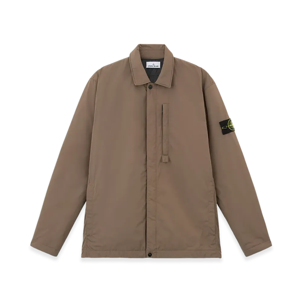 Stone Island Q0726 Polyester Micro Twill Light Jacket with Anti Drop - 24FW "Walnut Brown"