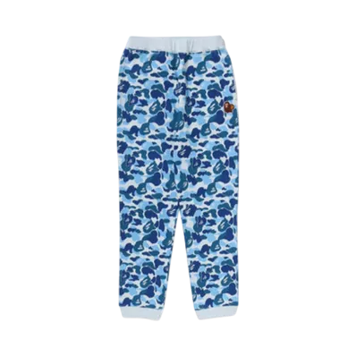 A BATHING APE Abc Camo Ape & Milo One Point Sweat Pants "Blue"
