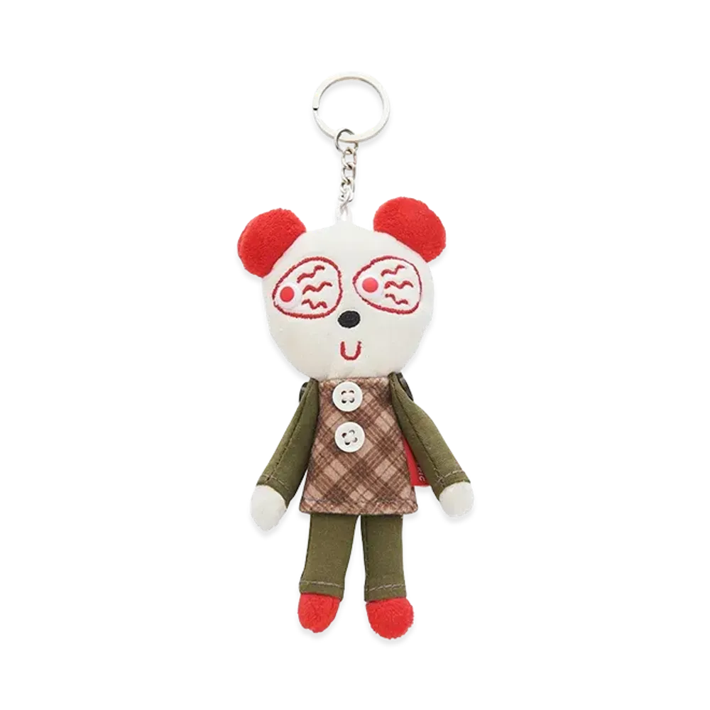 HYSTERIC GLAMOUR Women's Red Eye Panda Keychain "Red"