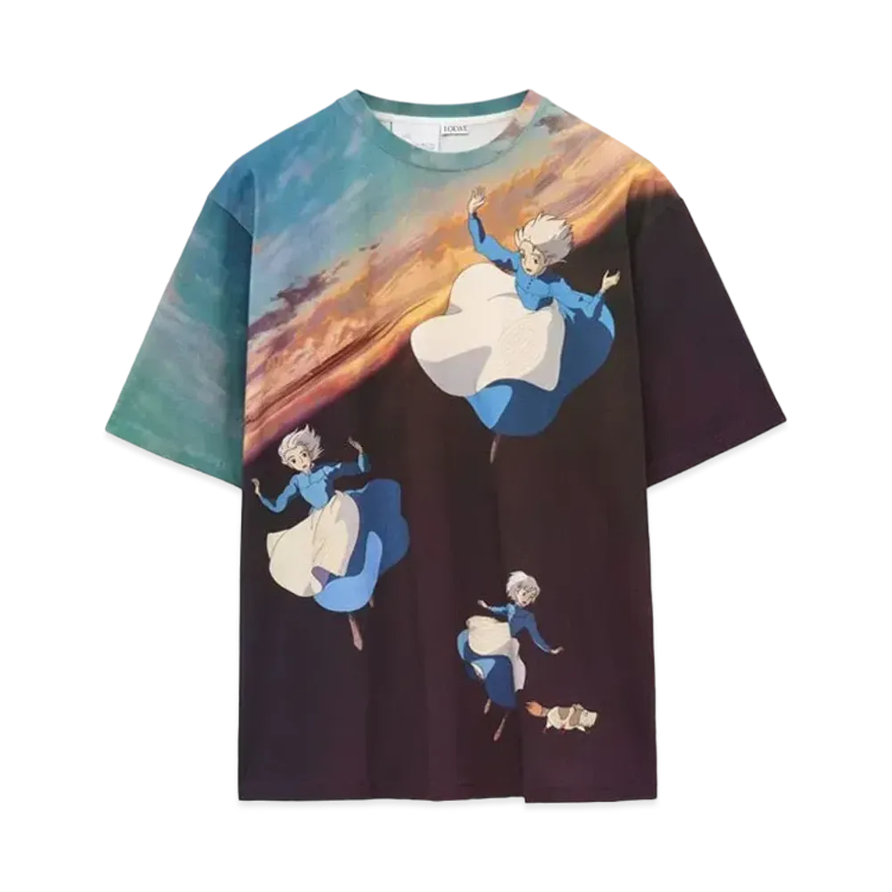 LOEWE x Howl's Moving Castle Sophie T-shirt In Cotton "Multicolor"