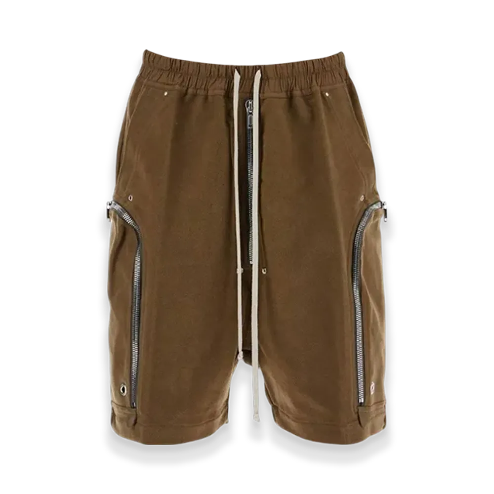 Rick Owens Bauhaus Bela Drawstring Cargo Shorts "Khaki"