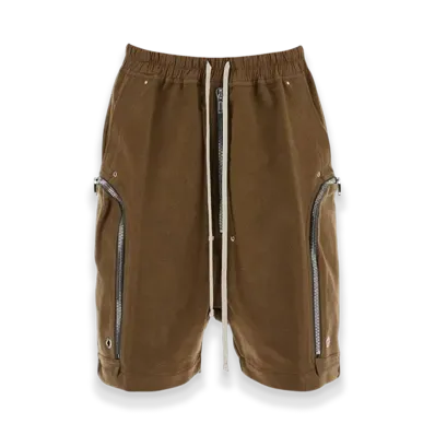 Rick Owens Bauhaus Bela Drawstring Cargo Shorts "Khaki"
