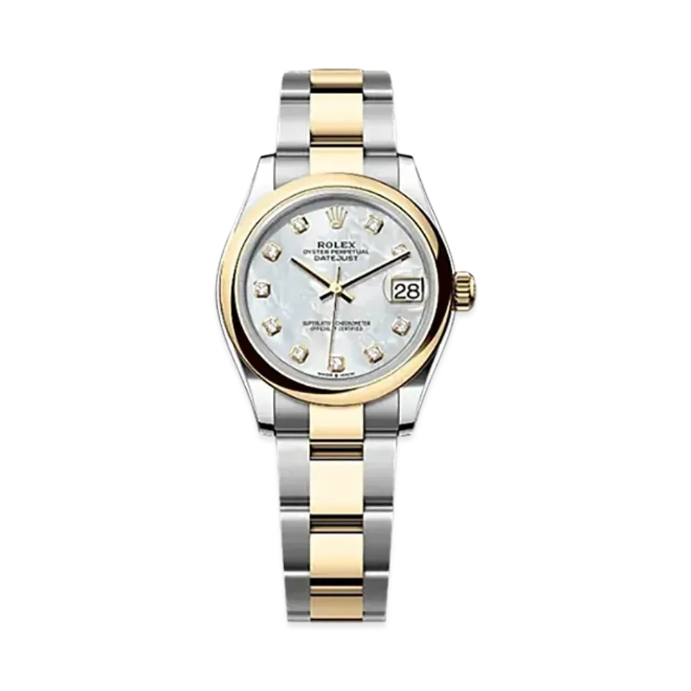 ROLEX Datejust 31mm Oystersteel & Yellow Gold 278243 "White Mother-of-Pearl"