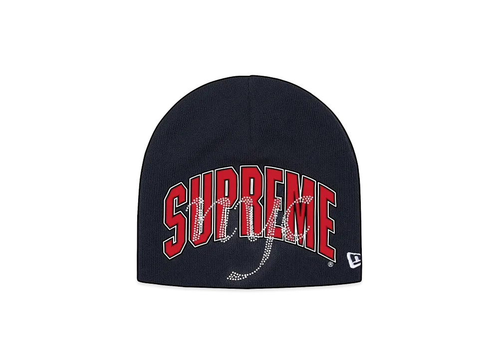 Supreme New Era Rhinestone Beanie "Navy"