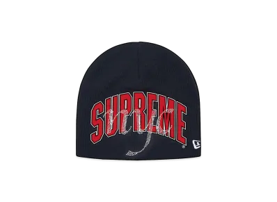 Supreme New Era Rhinestone Beanie "Navy"