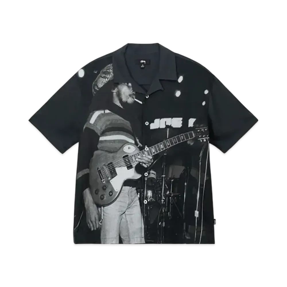 Stussy Bob Marley Open Collar Shirt "Black"