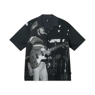 Stussy Bob Marley Open Collar Shirt "Black"