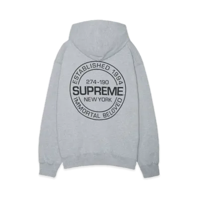 Supreme Immortal Hooded Sweatshirt "Heather Grey"