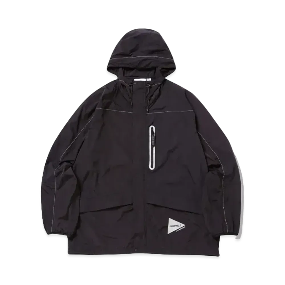 GRAMICCI x and wander Patchwork Wind Hoodie "Black"