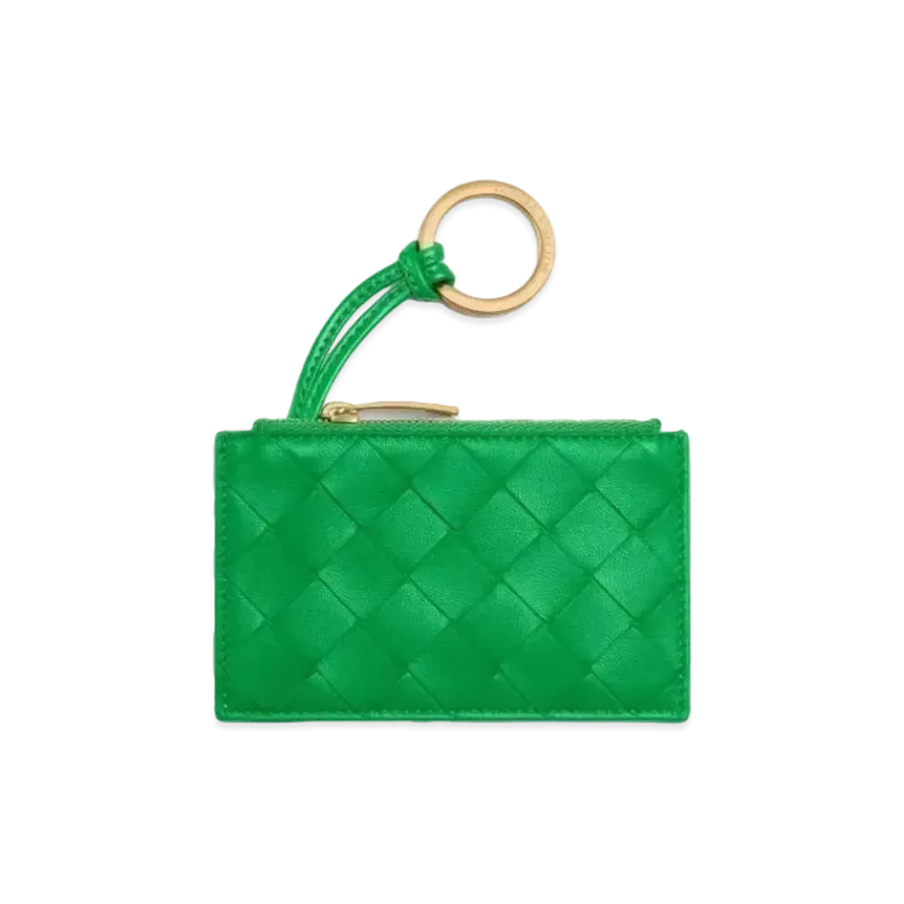 Bottega Veneta Key Pouch "Parakeet"