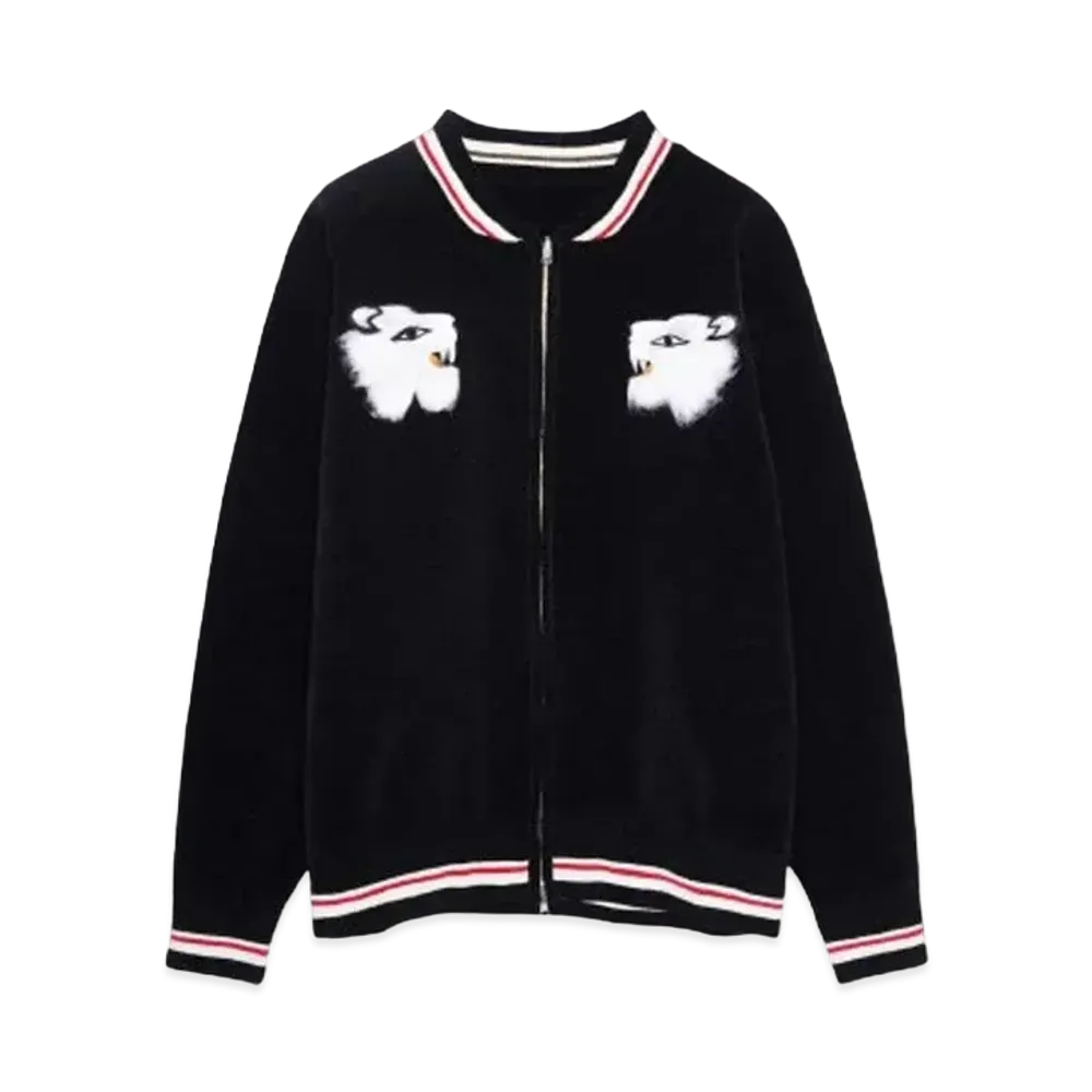 DAIRIKU Needle Punch Reversible Ska Knit "BLACK"