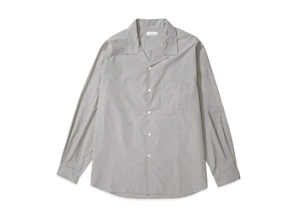 nanamica Open Collar End On End Shirt "Gray"