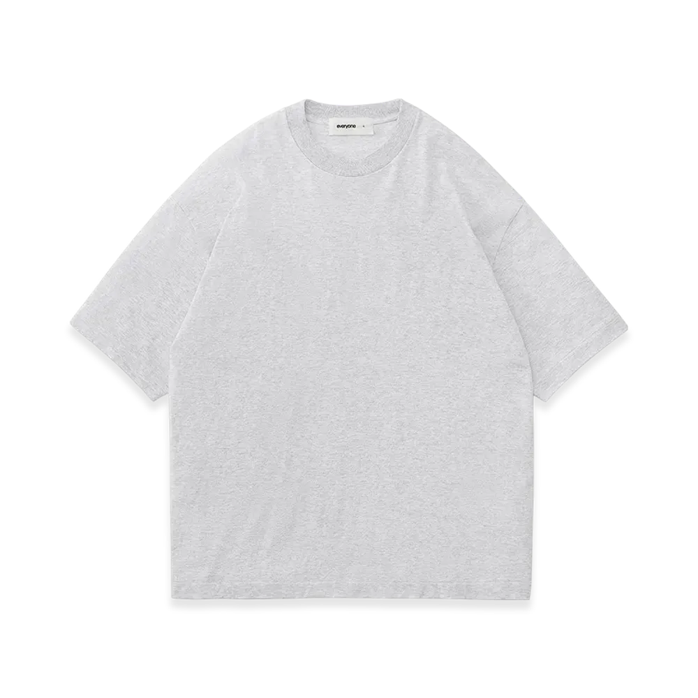 everyone American Cotton Tee Shirts "Ash"