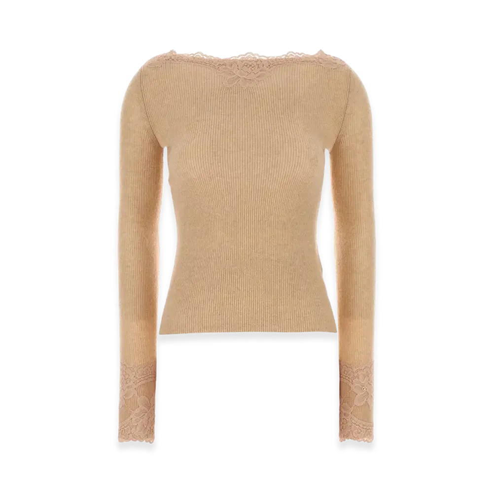 Valentino Women's Cashmere T-Shirt "Skin Pink"