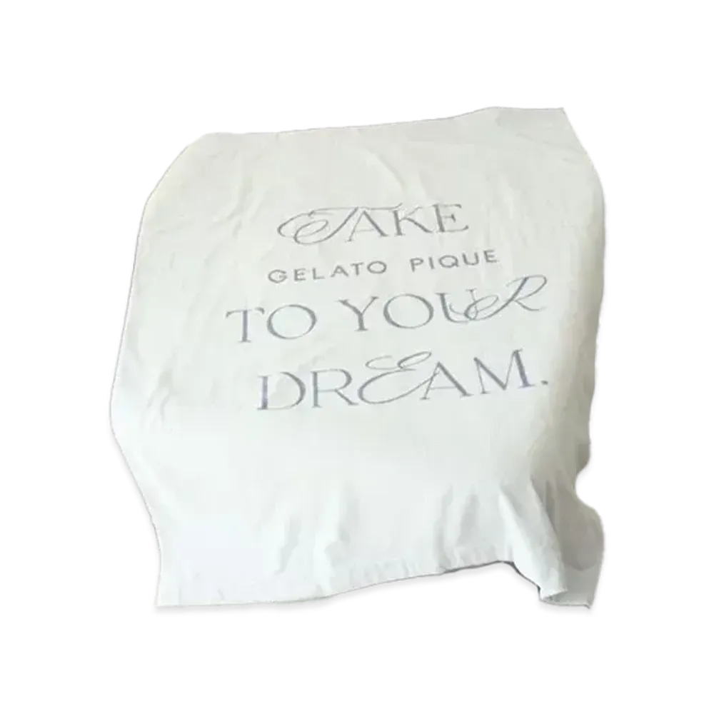 GELATO PIQUE Sleep Logo Design Imabari Towel Blanket "Off White"