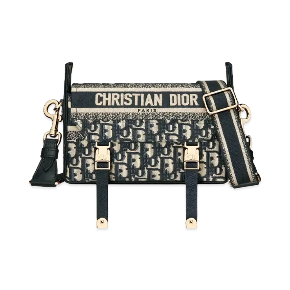 Dior Camp Small Bags Oblique Embroidery "Blue"