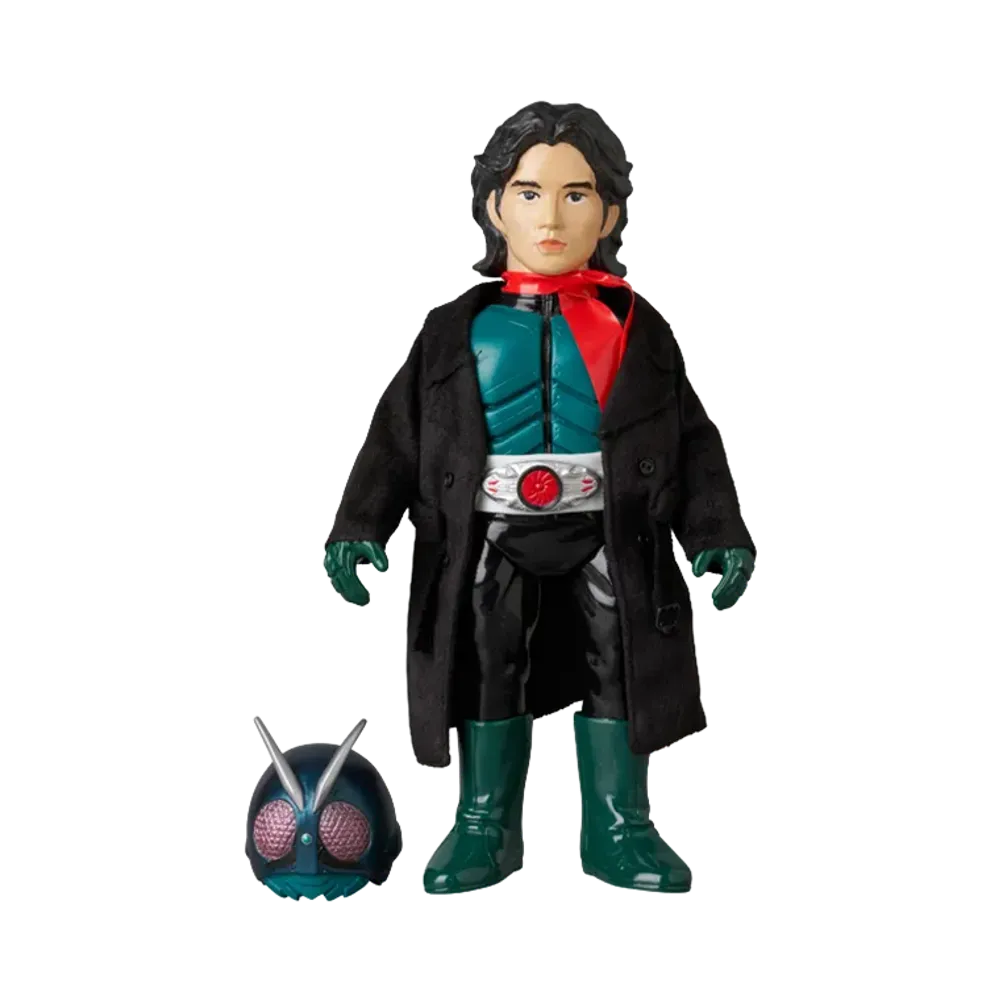 MEDICOM TOY "Toei Retro Sofvi Collection" Kamen Rider (Shin Kamen Rider) (Hongo Takeshi Head Ver.)
