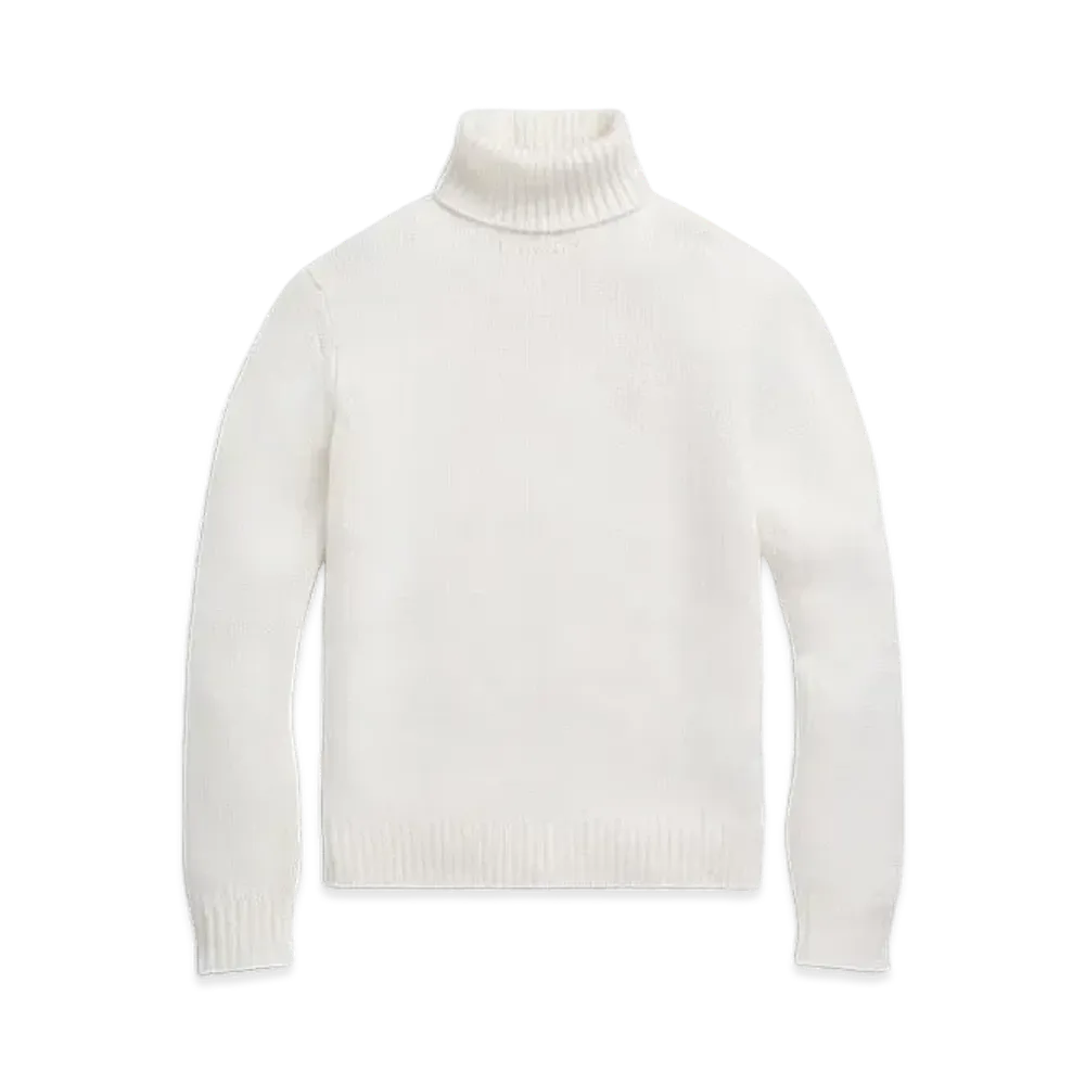 Ralph Lauren Purple Label Cashmere Turtleneck Sweater "Natural"