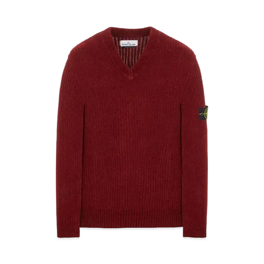 Stone Island 554A5 COTTON CHENILLE "Brick Red"