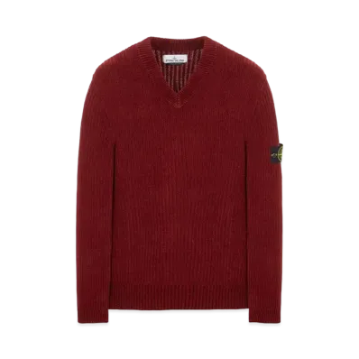 Stone Island 554A5 COTTON CHENILLE "Brick Red"