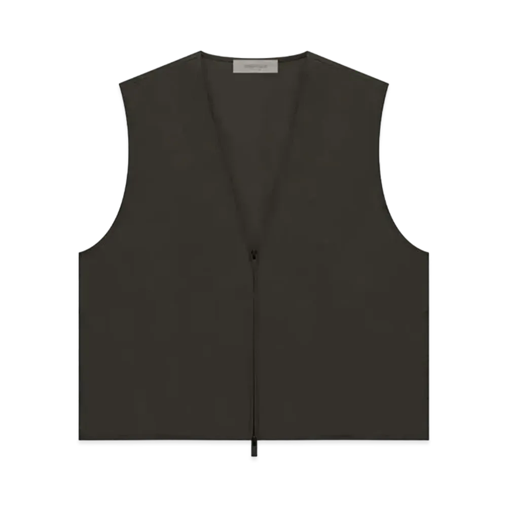 FEAR OF GOD ESSENTIALS Vest "Off Black"