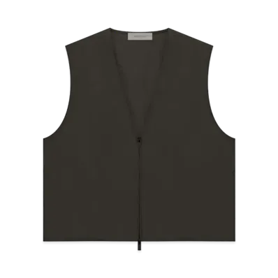 FEAR OF GOD ESSENTIALS Vest "Off Black"