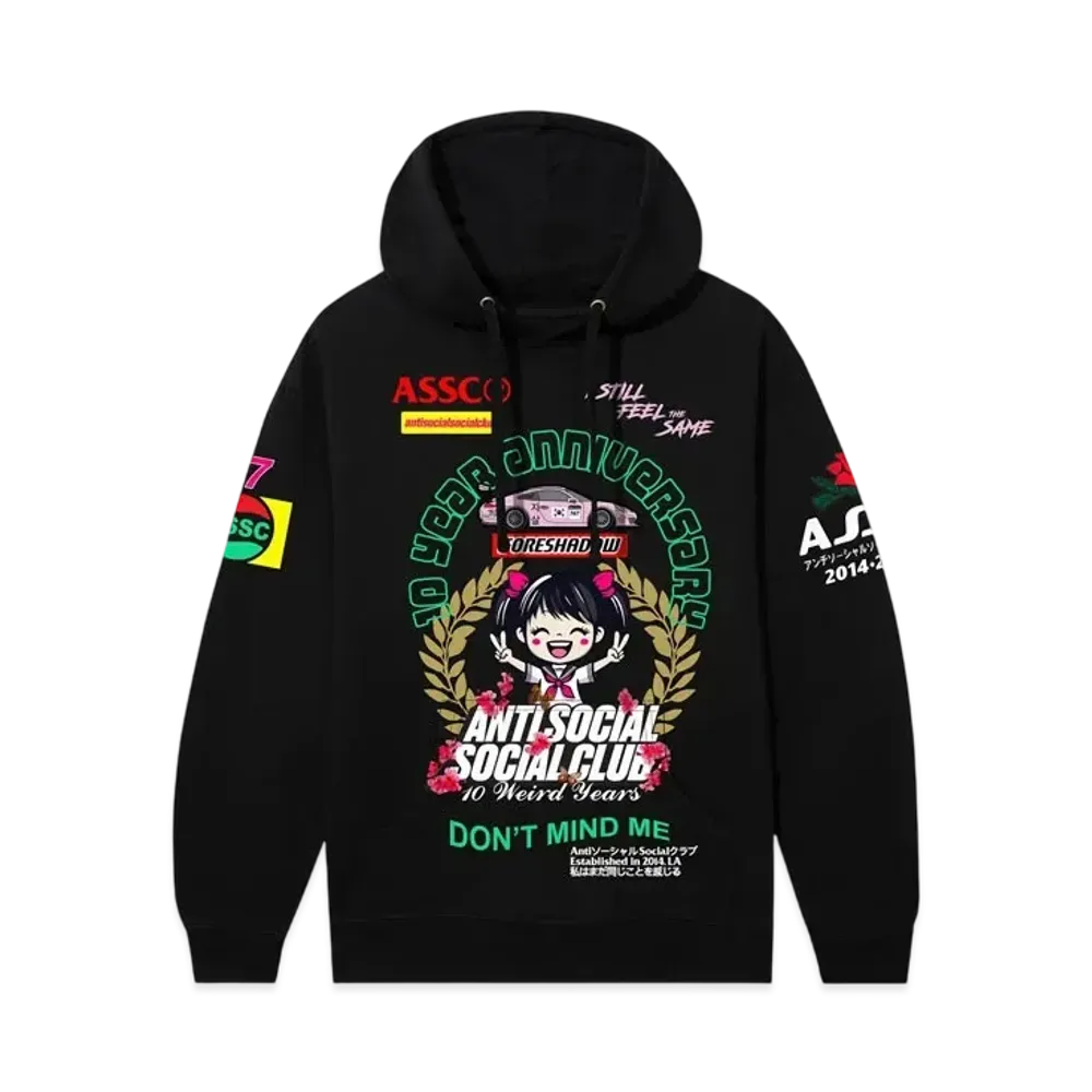 ANTI SOCIAL SOCIAL CLUB Weird Years Hoodie "Black"