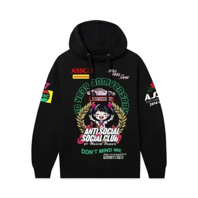 ANTI SOCIAL SOCIAL CLUB Weird Years Hoodie "Black"