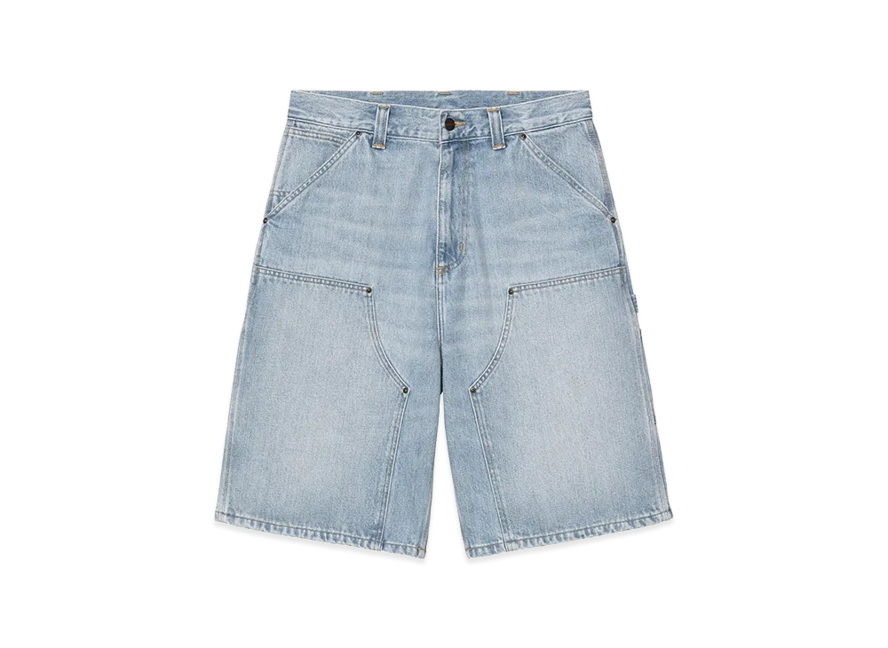 Carhartt WIP OG Double Knee Short "Blue(Heavy Worn Bleached)"