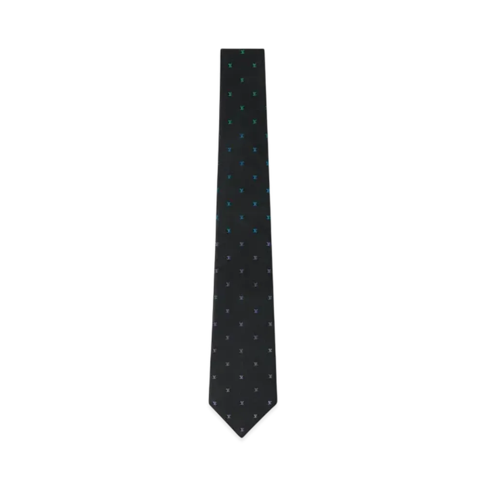 Louis Vuitton LV Blason Shading Tie "Anthracite"