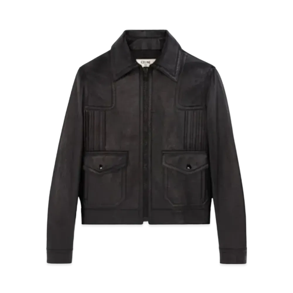 CELINE Loose Blouson / Lambskin "Black"