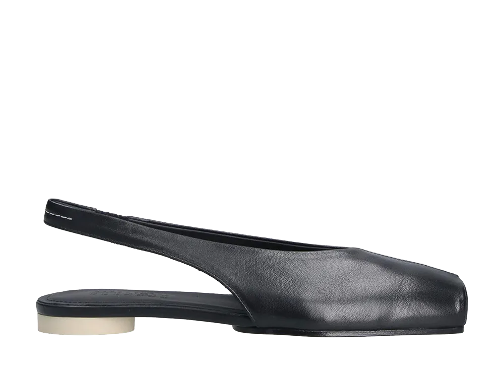 MM6 Maison Margiela Women's Slingback Ballet Flats "Black"