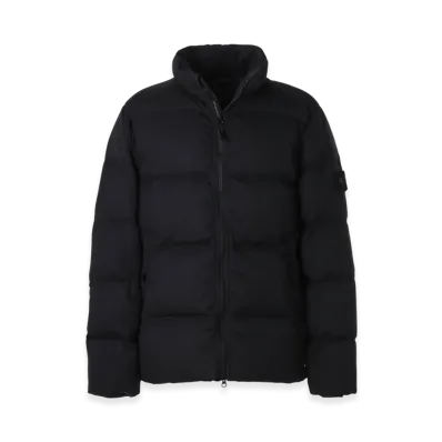 Stone Island Down Jacket 453F3 Wool Twill Down Stone Island Ghost Piece "Black"