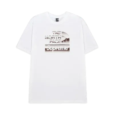 Supreme x The North Face Metallic Logo T-Shirt "White"