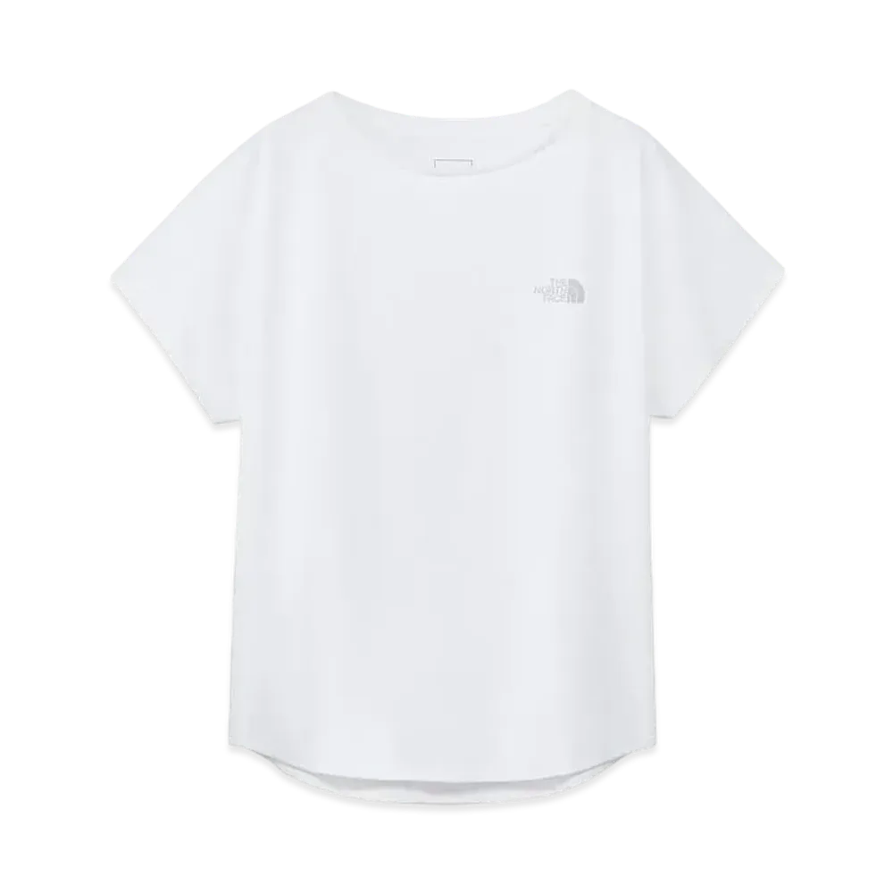 The North Face French Sleeve Logo Design Tee (Ladies) "White"