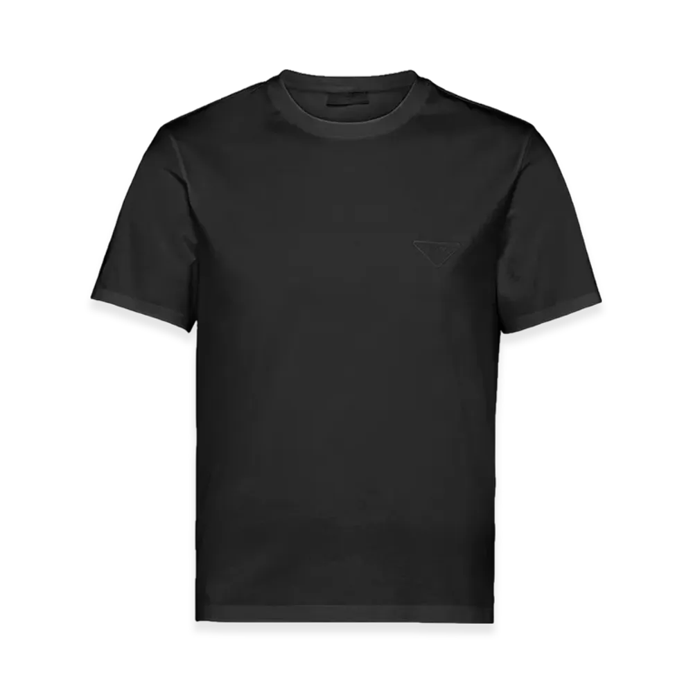 PRADA Stretch Cotton T-Shirt "Black"