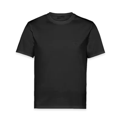 PRADA Stretch Cotton T-Shirt "Black"