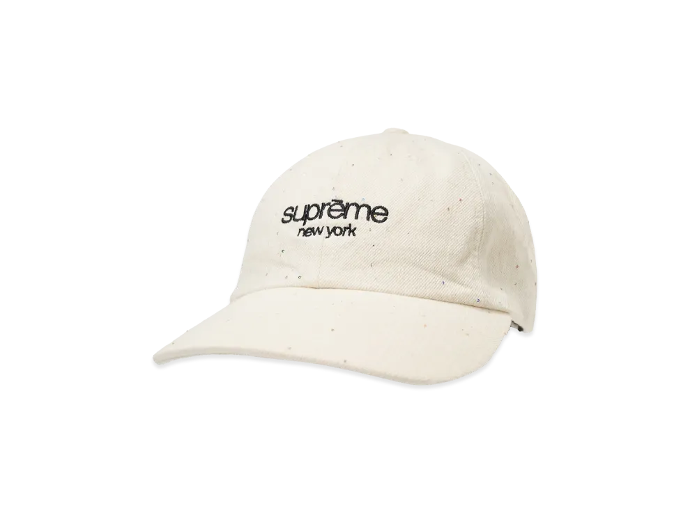 Supreme Sequin Denim Classic Logo 6-Panel "Natural"