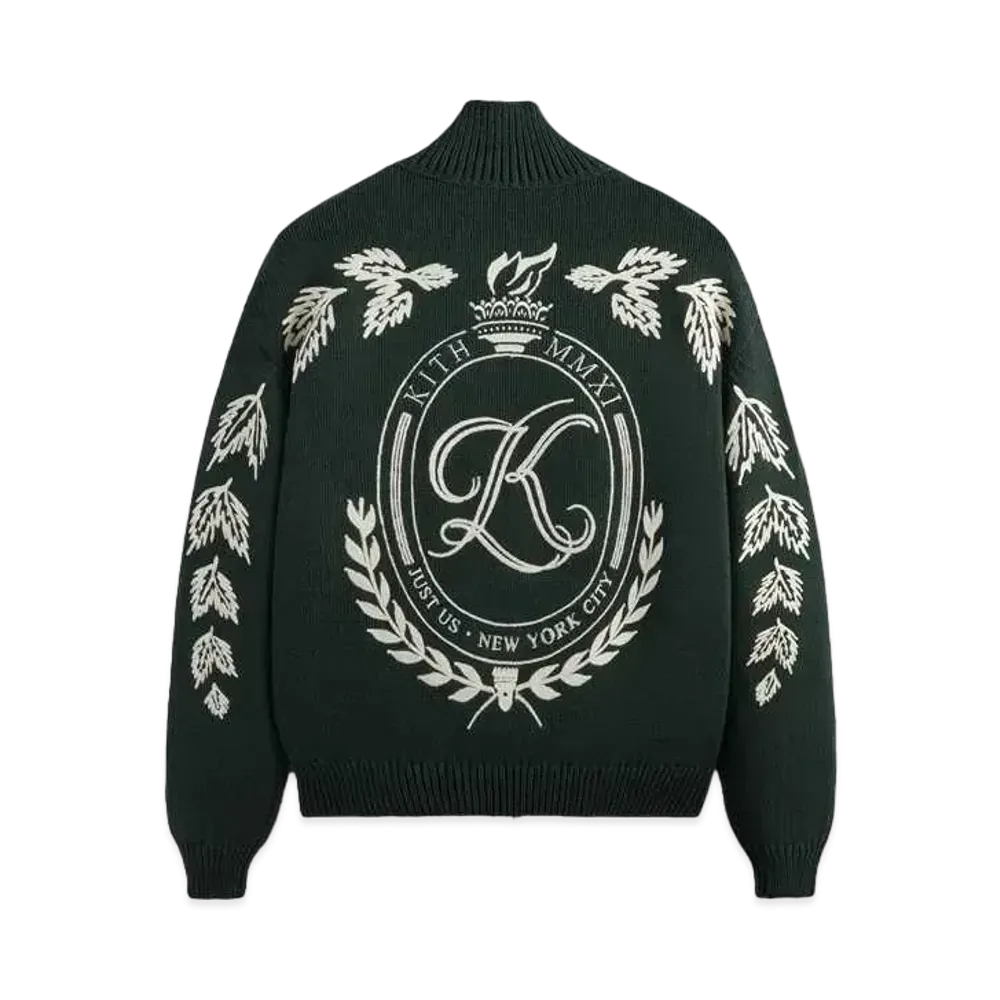 Kith Wyona Full Zip Varsity Sweater "Stadium"