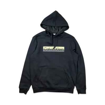 Calvin Klein Two Tone Standard Log Boxed PO Hoodie "Black"