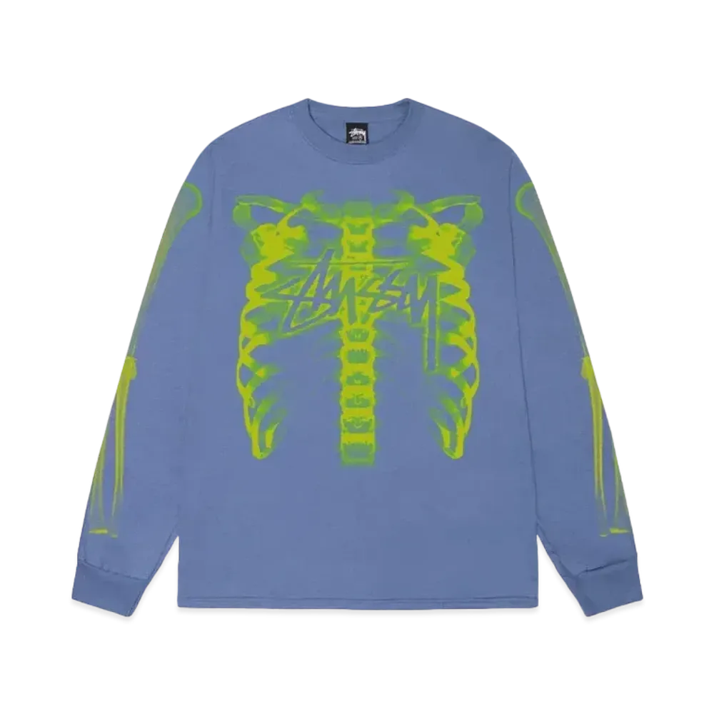 Stussy Rib Cage 3M LS Tee "Storm"