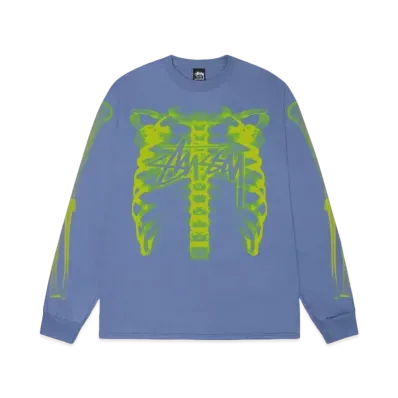 Stussy Rib Cage 3M LS Tee "Storm"