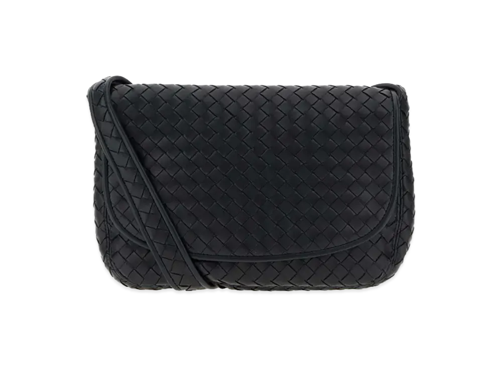 Bottega Veneta Leather Crossbody Bag "Midnight Blue"
