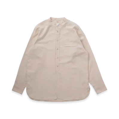 T.T Taiga Takahashi LOT.104 Band Collar Shirt "Ivory"