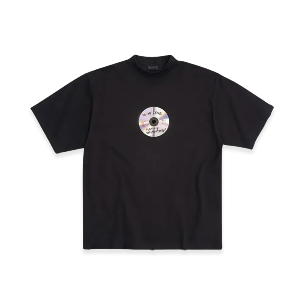 BALENCIAGA To My Love Medium Fit T-Shirt "Black"